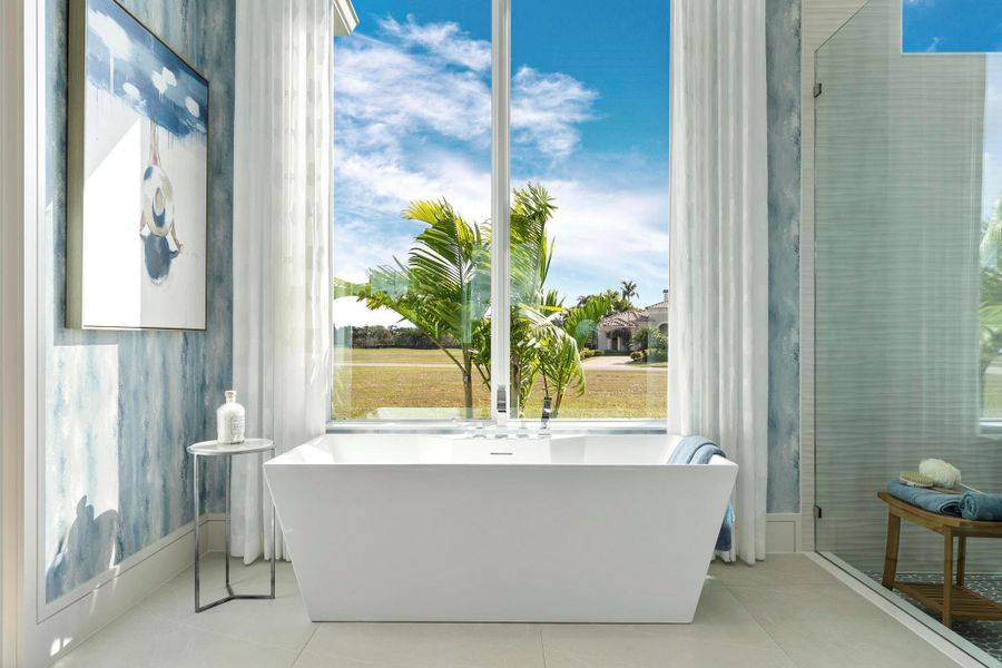 Furnished interior view inside a new home in , Port St. Lucie (Image 30).