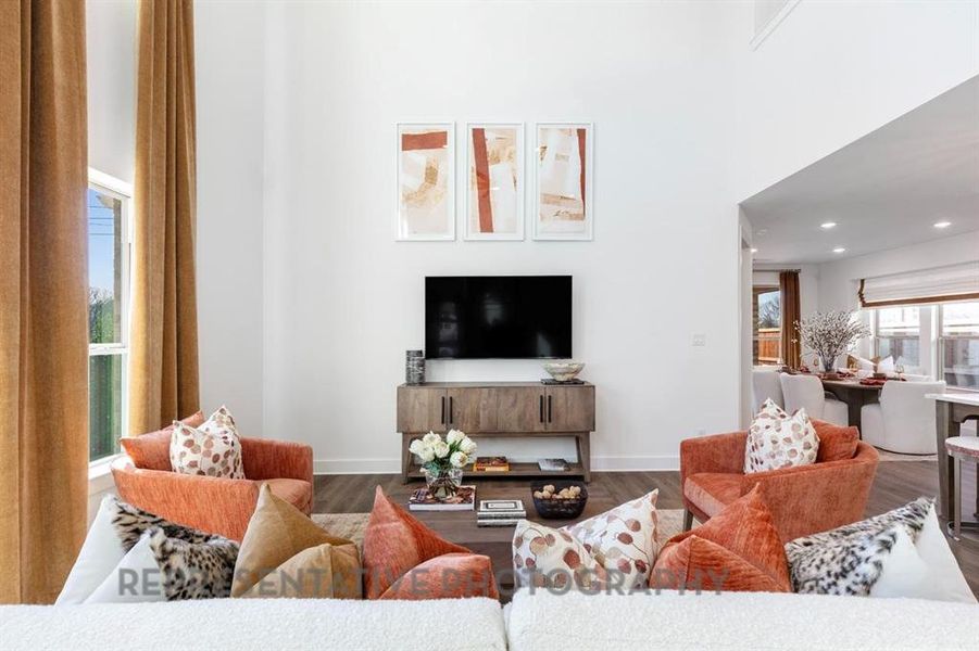 Furnished interior view inside a new home in Aster Park: 40ft. lots, McKinney (Image 10). Furnished interior view inside a new home in Aster Park: 40ft. lots, McKinney (Image 10).