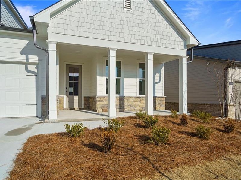 Exterior details and patio area of a home in Kelly Preserve, Loganville (Image 1). Exterior details and patio area of a home in Kelly Preserve, Loganville (Image 1).