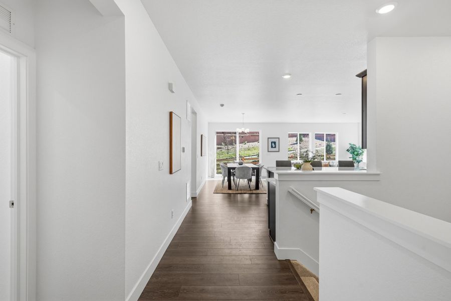 Furnished interior view inside a new home in Trailstone, Arvada (Image 5).