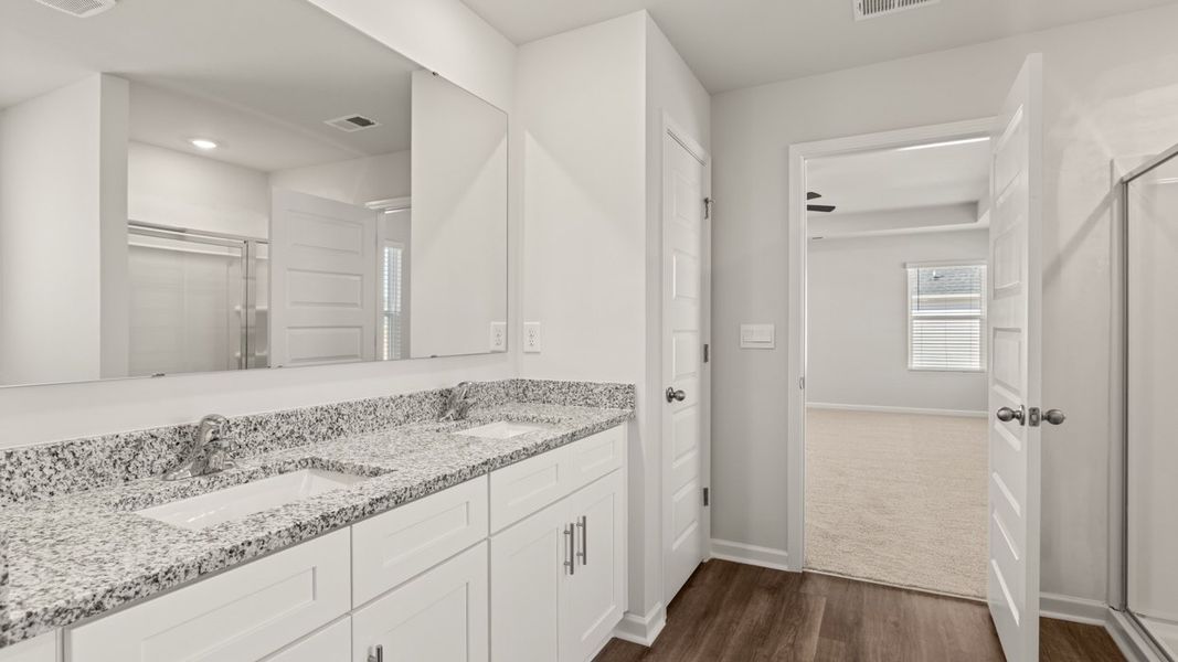 Representative furnished interior of a home built from the Mansfield by D.R. Horton in Southwind Village, Evans (Image 14).