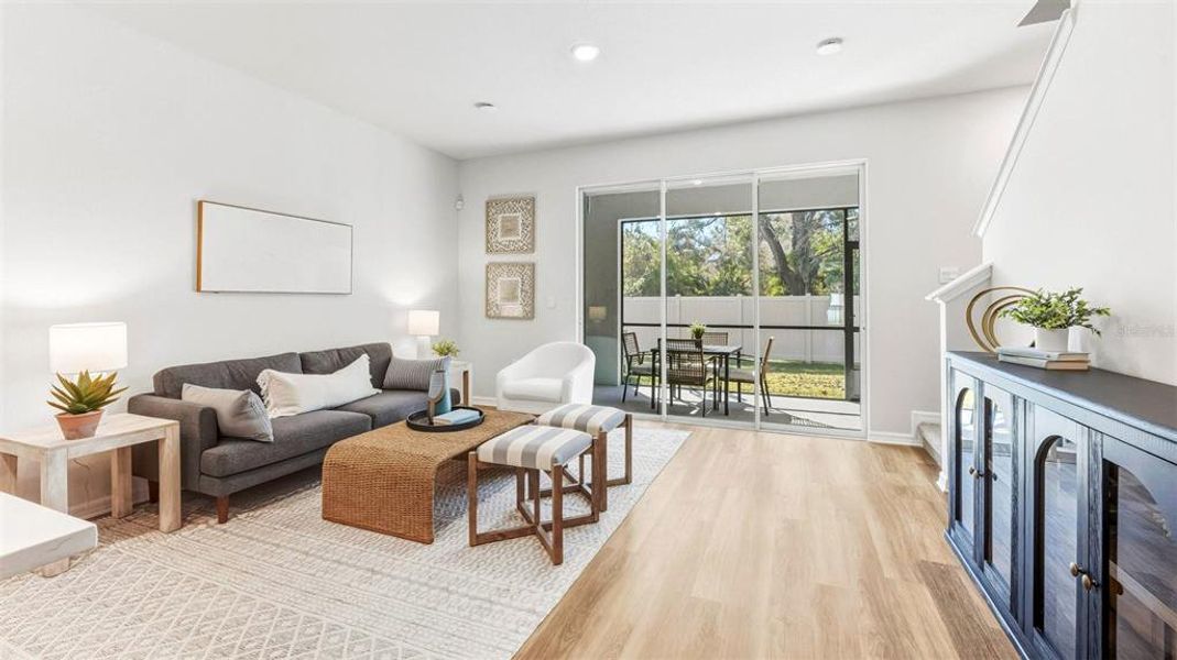 Furnished interior view inside a new home in Oasis at Longwood Run, Sarasota (Image 12).