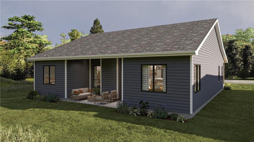 Exterior details and patio area of a home in , Albany (Image 3). Exterior details and patio area of a home in , Albany (Image 3).