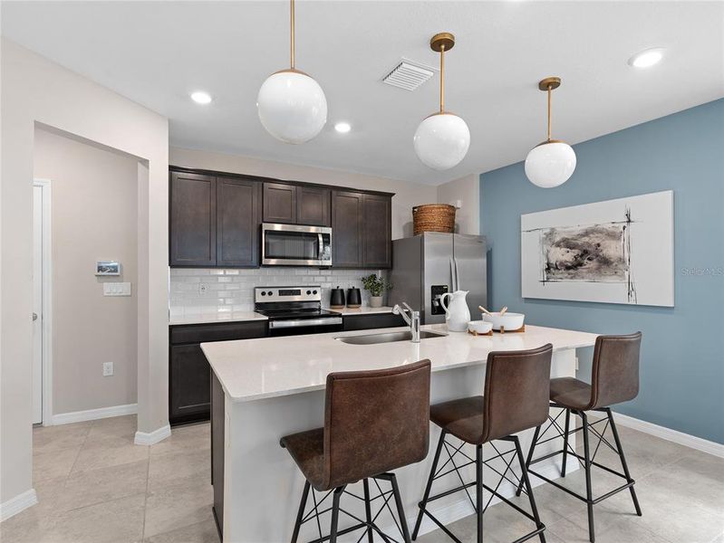 Model Home Design Only. Pictures and furnishings are for illustrative purposes only. Elevations, colors and options may vary. Furniture is for model home staging only.? Model Home Design Only. Pictures and furnishings are for illustrative purposes only. Elevations, colors and options may vary. Furniture is for model home staging only.?