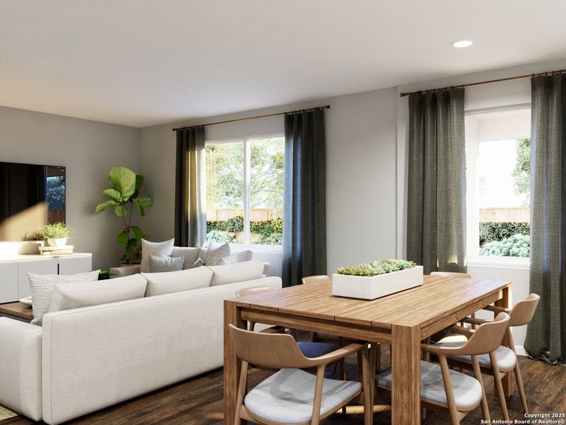 Furnished interior view inside a new home in Cinco Lakes, San Antonio (Image 20).