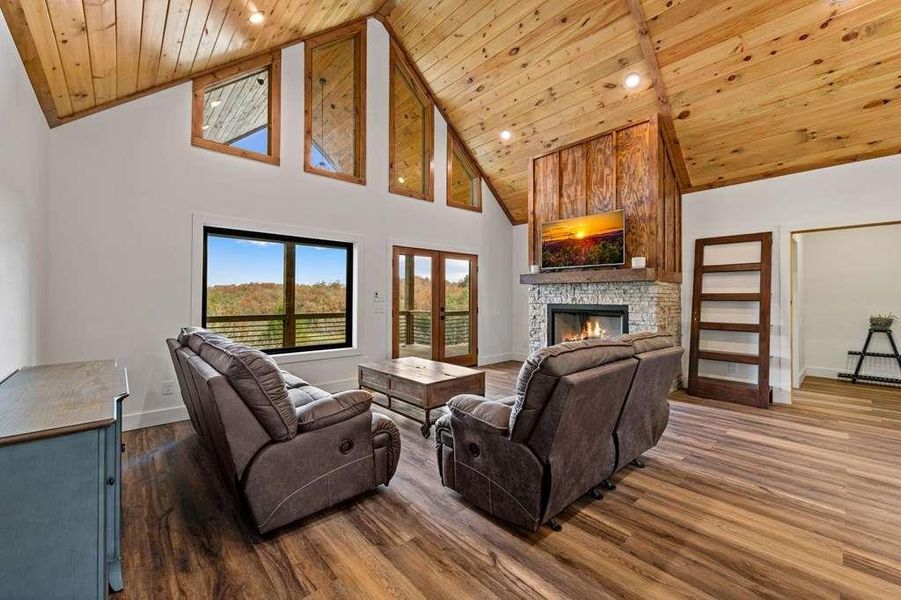 Furnished interior view inside a new home in , Mineral Bluff (Image 5).