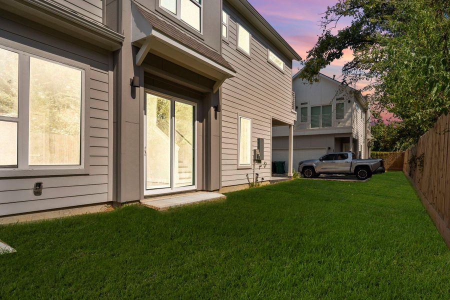 Exterior details and patio area of a home in , Houston (Image 3). Exterior details and patio area of a home in , Houston (Image 3).