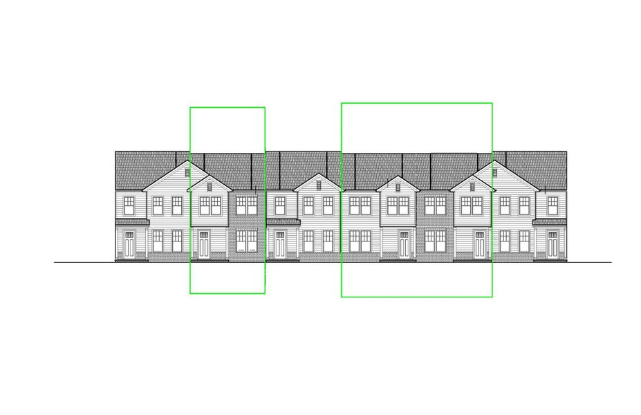2D floor plan layout of this home in The Crossing at Cramerton Mills, Cramerton, NC (Image 1).