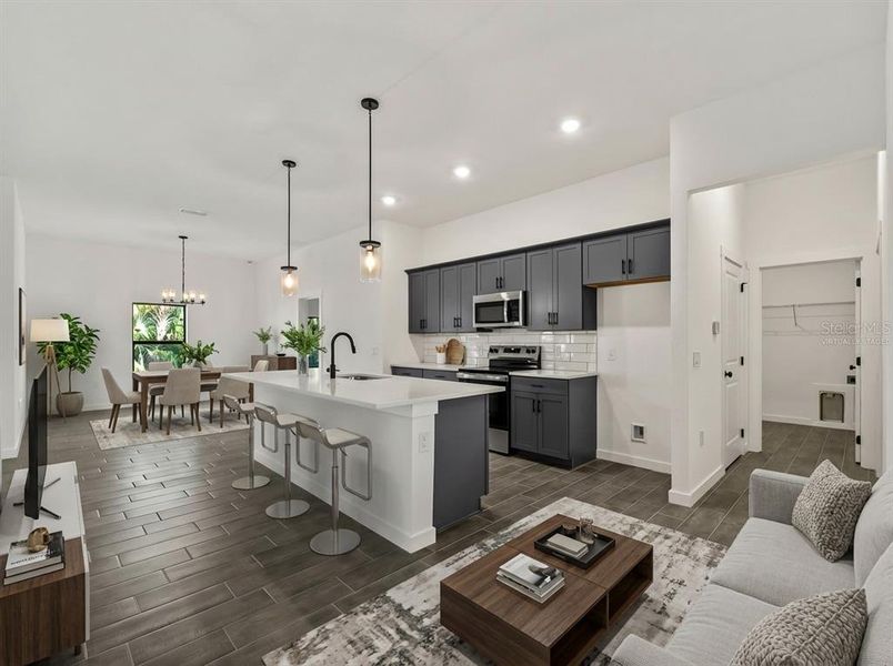Furnished interior view inside a new home in , North Port (Image 3).