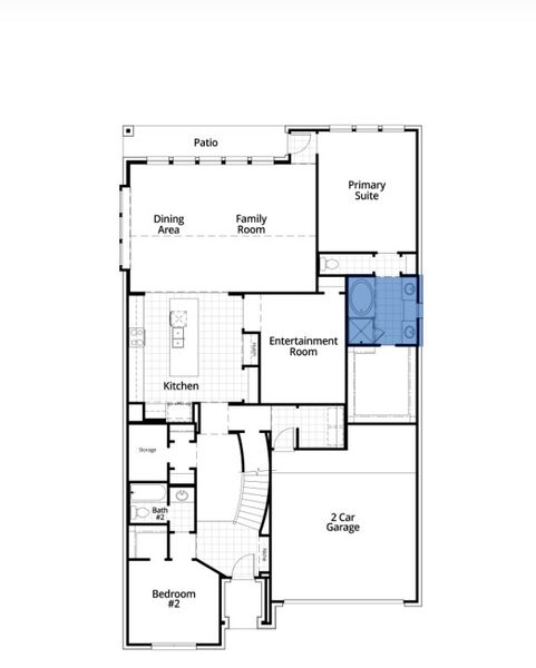 2D floor plan layout for the Cambridge Plan by Highland Homes in Wildrye, Waller, TX (Image 23). 2D floor plan layout for the Cambridge Plan by Highland Homes in Wildrye, Waller, TX (Image 23).