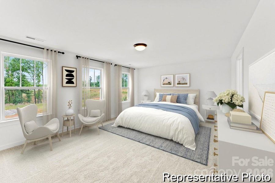 Furnished interior view inside a new home in Mooreland Oaks, Mount Holly (Image 13).