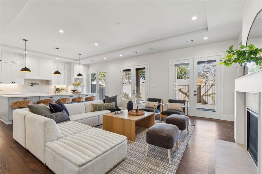 Furnished interior view inside a new home in , Dallas (Image 5).