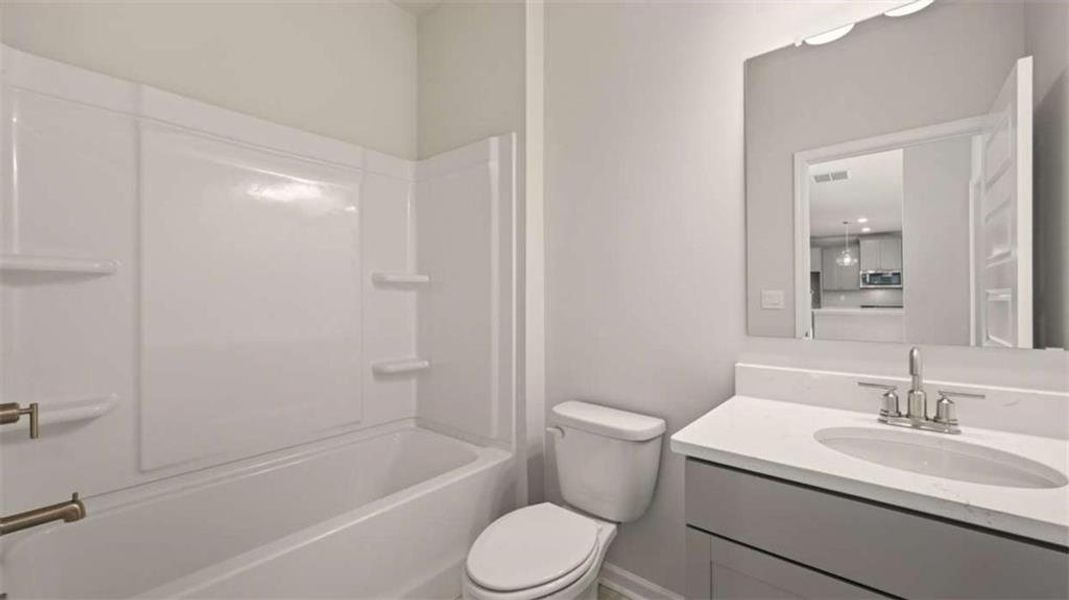 Furnished interior view inside a new home in Water Oak Estates, Lawrenceville (Image 7). Furnished interior view inside a new home in Water Oak Estates, Lawrenceville (Image 7).