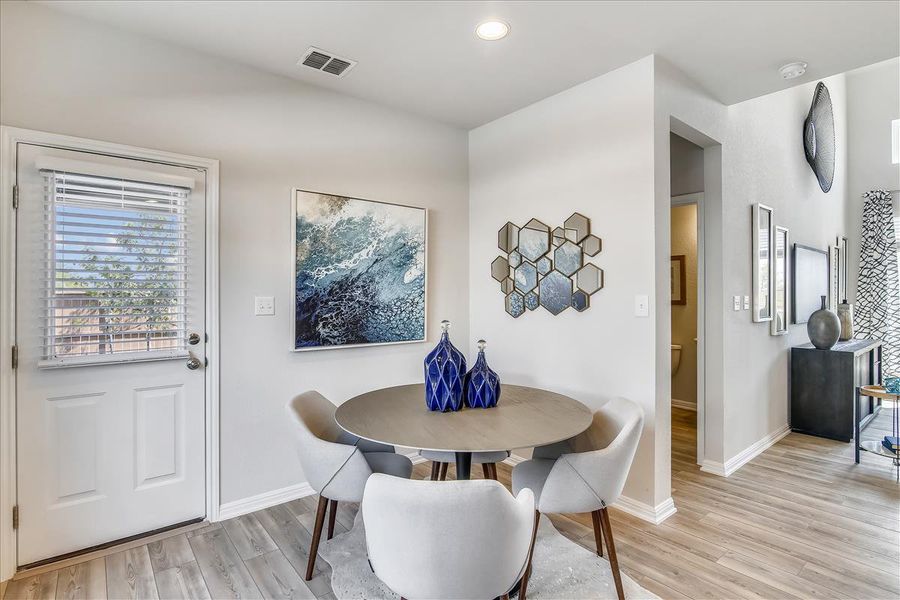 Furnished interior view inside a new home in Crosswinds, Kyle (Image 8).