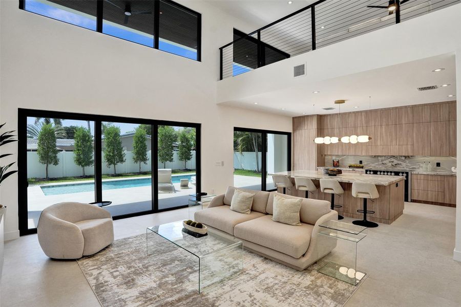 Furnished interior view inside a new home in , Lighthouse Point (Image 43).