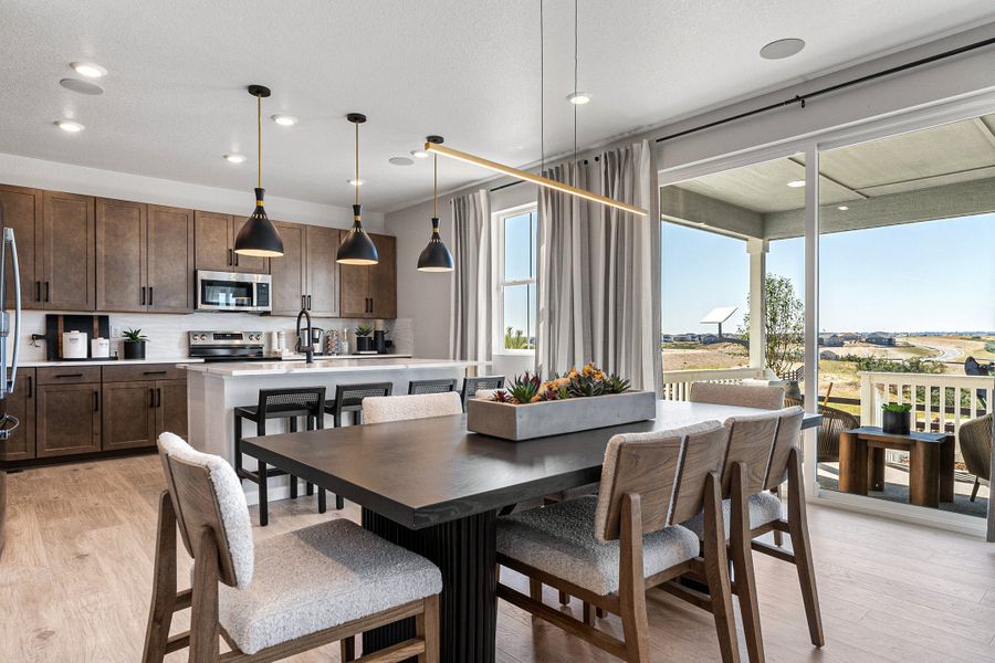 Representative furnished interior of a home built from the Fairmount | A Multi-Gen Home by Taylor Morrison in Macanta City Collection, Castle Rock (Image 5).