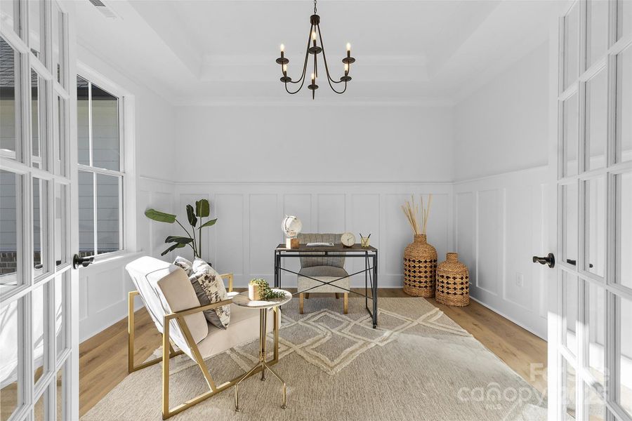 *representative photo- office w/ french doors