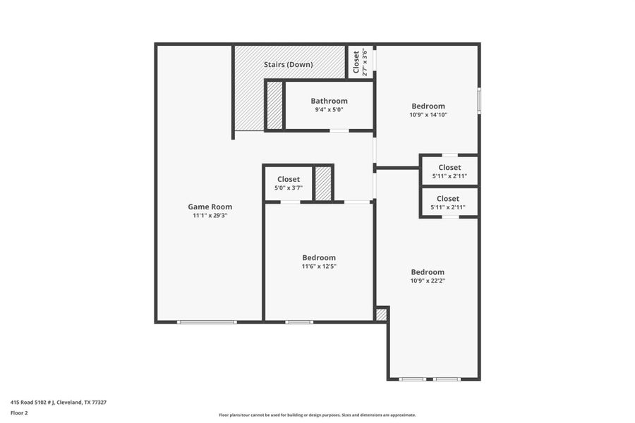 2D floor plan layout of this home in , Cleveland, TX (Image 4).