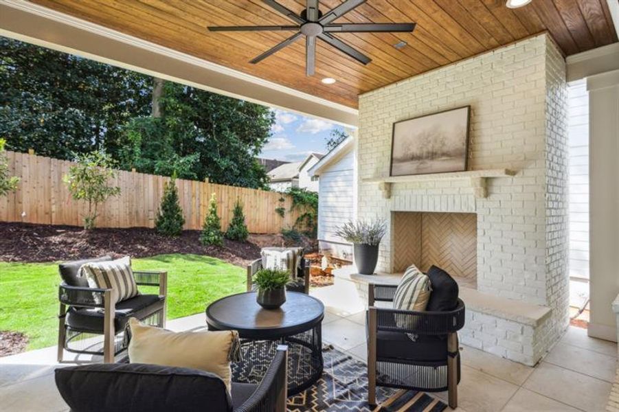 Exterior details and patio area of a home in , Marietta (Image 30).