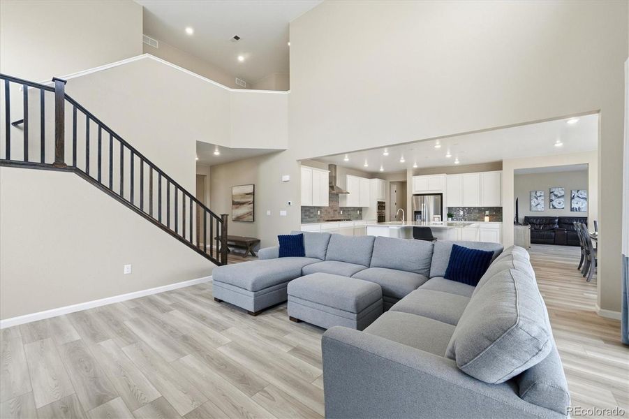 Enjoy the open floorplan layout with the living room, kitchen and dining areas all connecting to each other.