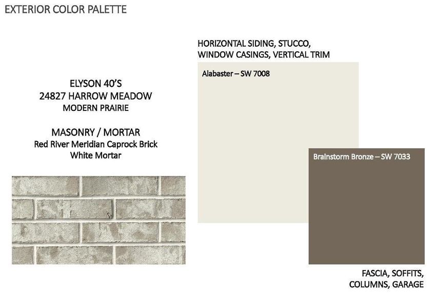 Sample of building materials used in homes in Elyson, Katy (Image 7). Sample of building materials used in homes in Elyson, Katy (Image 7).