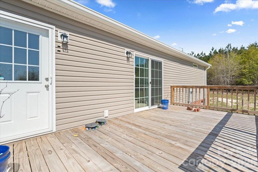 Exterior details and patio area of a home in , Bennettsville (Image 21).