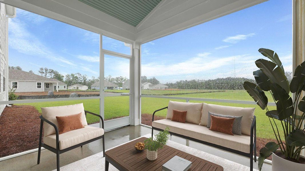 Exterior details and patio area of a home in Berkeley Bay, Ridgeville (Image 2).