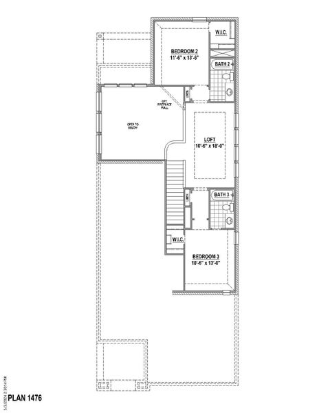 Plan 1476 2nd Floor Plan 1476 2nd Floor