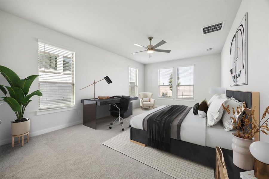 Primary Suite in the Wimbledon home plan by Trophy Signature Homes – REPRESENTATIVE PHOTO Primary Suite in the Wimbledon home plan by Trophy Signature Homes – REPRESENTATIVE PHOTO