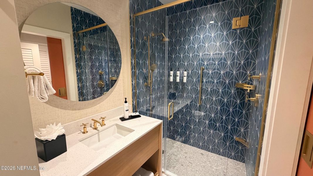 Furnished interior view inside a new home in , Kissimmee (Image 40).