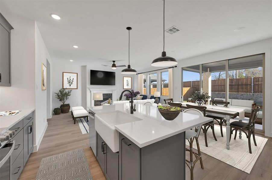 Furnished interior view inside a new home in Heritage Ranch, Sherman (Image 13).