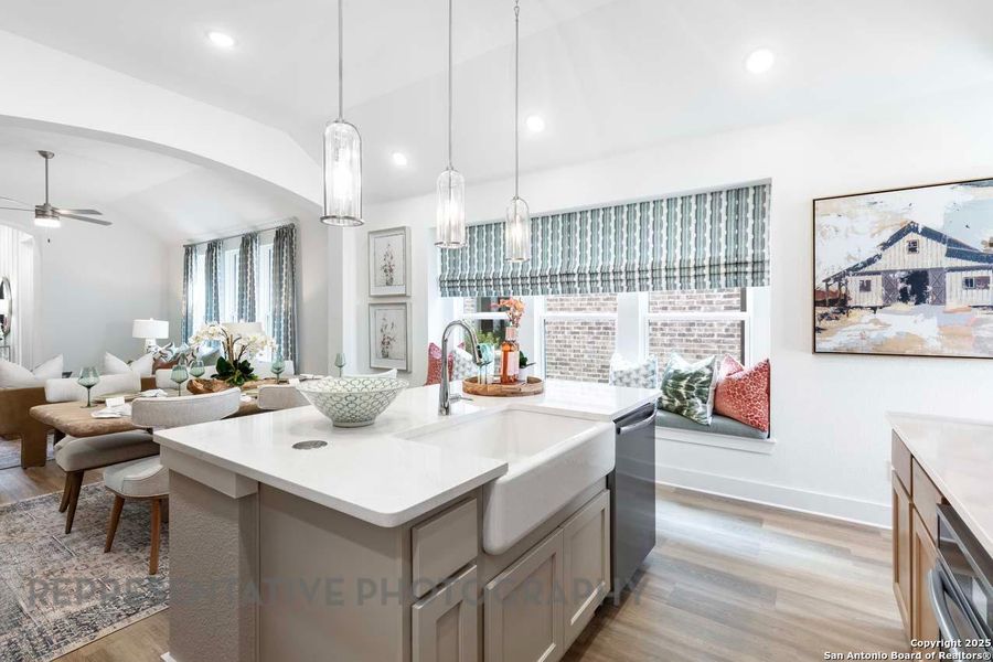 Furnished interior view inside a new home in Prominence, San Antonio (Image 18).
