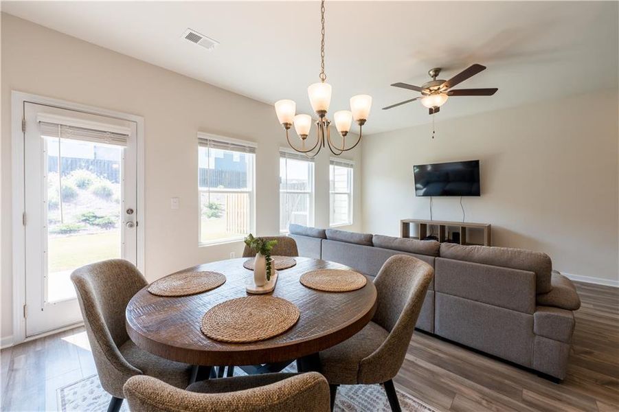Furnished interior view inside a new home in , Hoschton (Image 10).