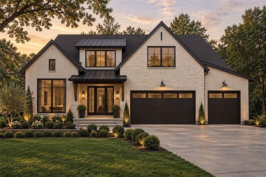 Front exterior of a new home in , Conyers, GA, highlighting curb appeal (Image 9).