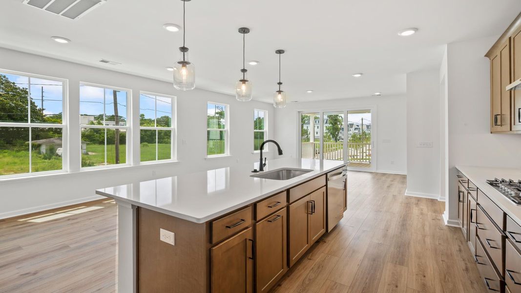 Furnished interior view inside a new home in Park Circle Single Family Homes, North Charleston (Image 7). Furnished interior view inside a new home in Park Circle Single Family Homes, North Charleston (Image 7).