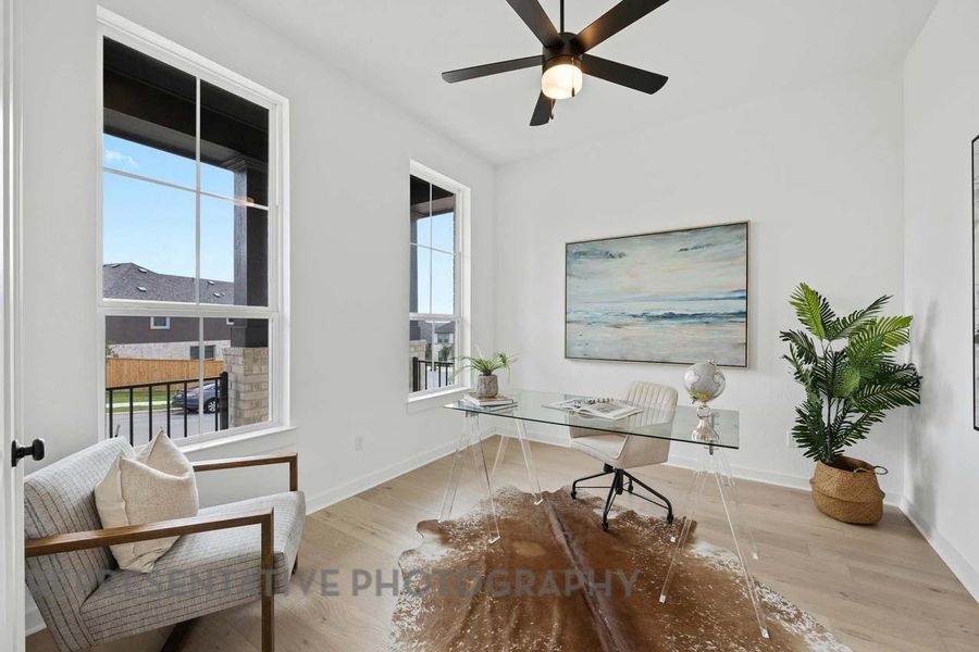 Furnished interior view inside a new home in Parkside On The River: 50ft. lots, Georgetown (Image 33).