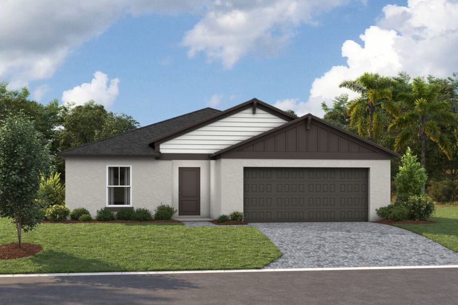 Representative exterior photo of a completed home built from the Valeria by Casa Fresca Homes in Pasadena Ridge, Dade City, FL (Image 10). Representative exterior photo of a completed home built from the Valeria by Casa Fresca Homes in Pasadena Ridge, Dade City, FL (Image 10).