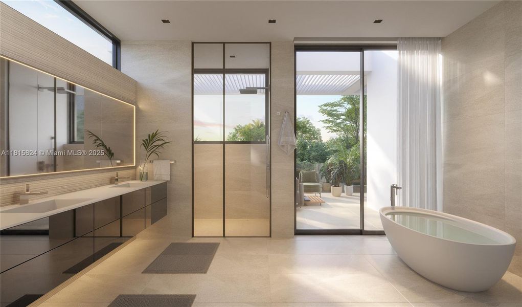 Furnished interior view inside a new home in , Miami (Image 4). Furnished interior view inside a new home in , Miami (Image 4).