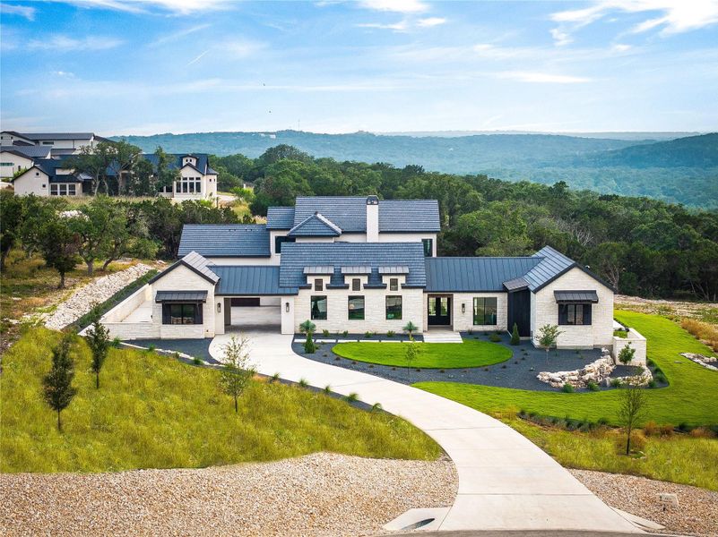 Exterior space featuring a mountain view