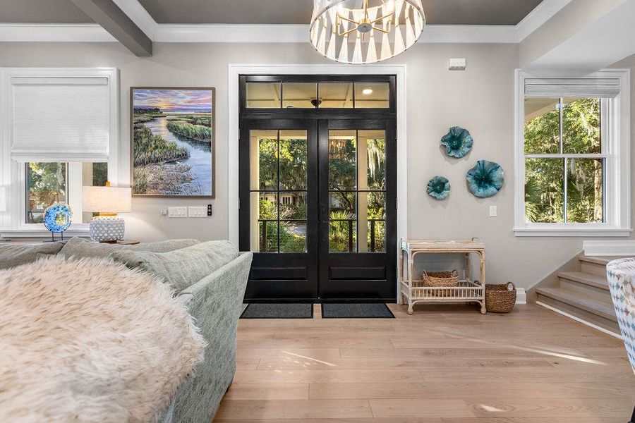 Furnished interior view inside a new home in , Seabrook Island (Image 48).