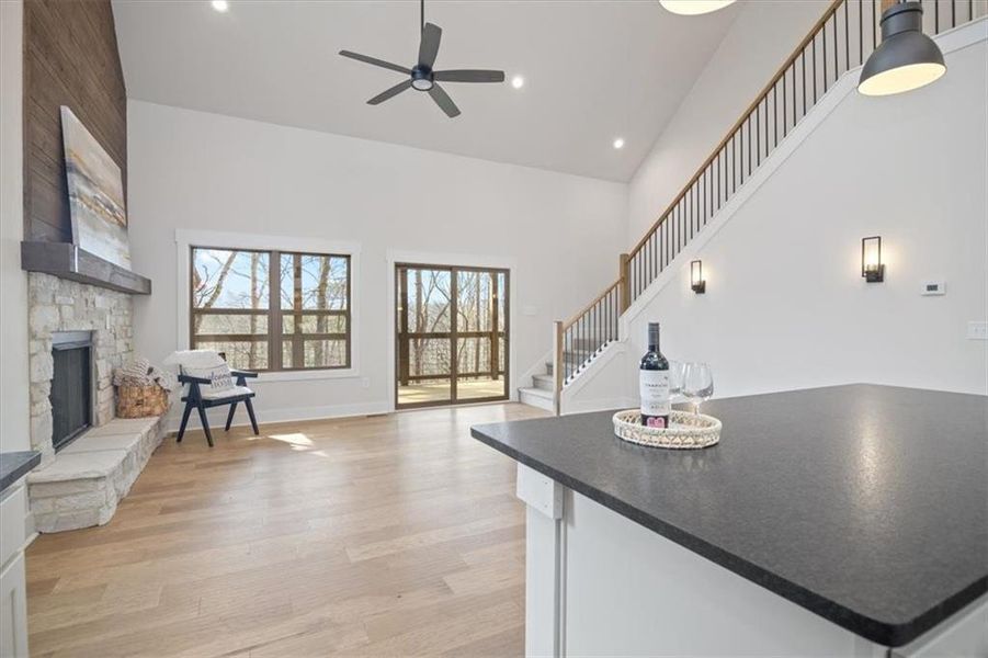 Furnished interior view inside a new home in , Ellijay (Image 7).