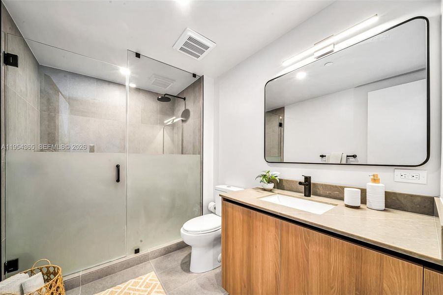 Furnished interior view inside a new home in , Miami (Image 9).