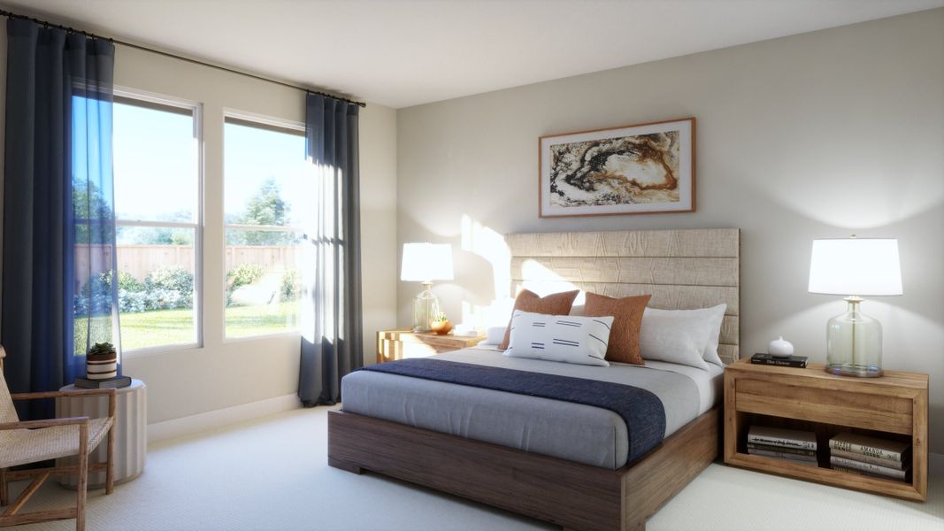 Representative furnished interior of a home built from the 4013 by Risewell Homes in Parkton Square, Kyle (Image 12).