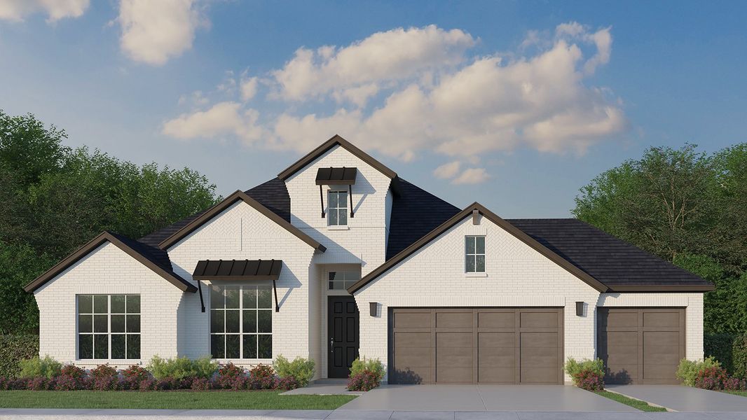 Plan 1685 Elevation D 4-Car