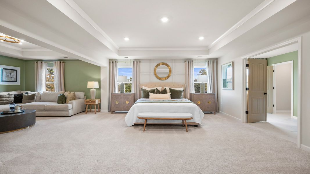 Representative furnished interior of a home built from the Clarity by DRB Homes in Northcroft, Loganville (Image 36).