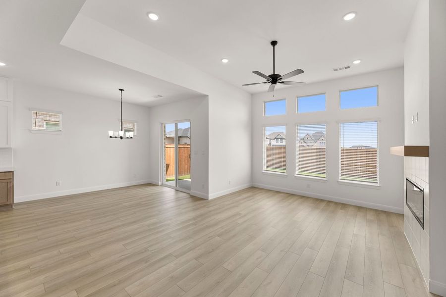 Spacious, unfurnished interior of a new home in Lily Creek at Sutton Fields, Aubrey (Image 24). Spacious, unfurnished interior of a new home in Lily Creek at Sutton Fields, Aubrey (Image 24).