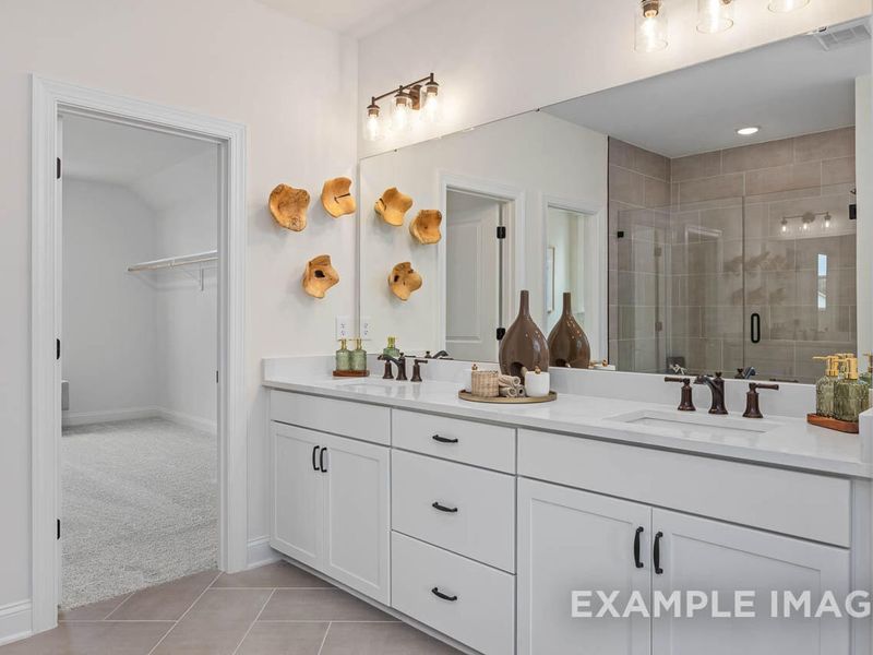 Furnished interior view inside a new home in Addison West, Holly Springs (Image 9).
