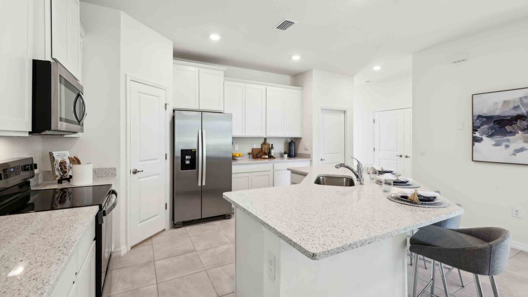 Representative furnished interior of a home built from the Siesta by D.R. Horton in Ocala Preserve, Ocala (Image 10).
