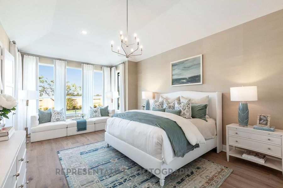 Furnished interior view inside a new home in Legacy, League City (Image 10).