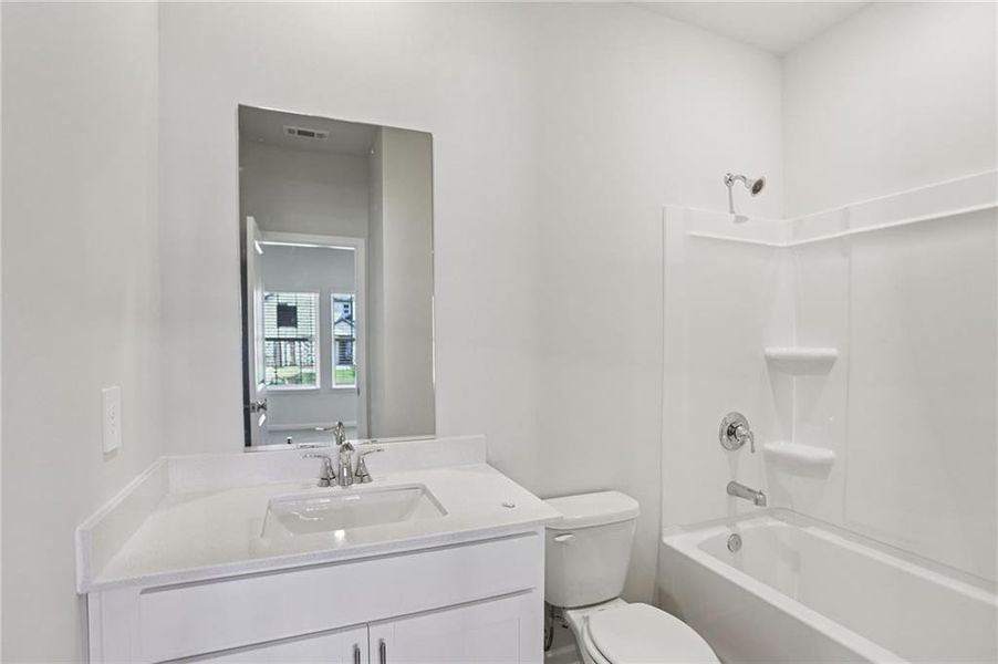 Furnished interior view inside a new home in Creekside at Oxford Park, Fairburn (Image 13). Furnished interior view inside a new home in Creekside at Oxford Park, Fairburn (Image 13).